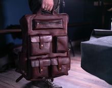 Load image into Gallery viewer, EL-103 | ტყავის ზურგჩანთა