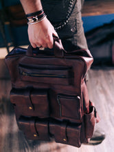 Load image into Gallery viewer, EL-103 | ტყავის ზურგჩანთა