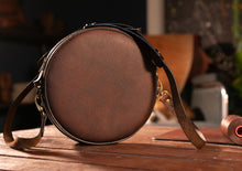 Load image into Gallery viewer, ტყავის ხალნაკეთი ჩანთა - (F-111)