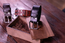 Load image into Gallery viewer, Q-101 | მამაკაცის ქამარი/იტალიური ტყავი/ხელნაკეთი