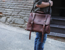 Load image into Gallery viewer, F-134 | ტყავის ჩანთა/ satchel bag/ უნისექსი
