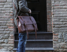 Load image into Gallery viewer, F-134 | ტყავის ჩანთა/ satchel bag/ უნისექსი