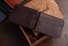 Load image into Gallery viewer, B-109 | Bi-fold საფულე ფულის დამჭერით/ კაცი