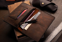 Load image into Gallery viewer, P-118 | საპასპორტე საფულე/ნატურალური ტყავი/უნისექსი
