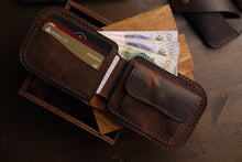 Load image into Gallery viewer, B-113 | კლასიკური Bi-fold საფულე სახურდით / კაცი