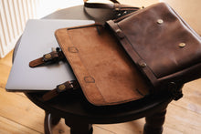 Load image into Gallery viewer, F-139 | ტყავის ჩანთა ლეპტოპისთვის /უნისექსი