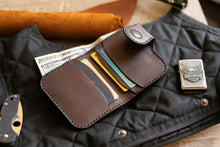 Load image into Gallery viewer, ბაიკერული საფულე ჩამკეტით - (P-126)