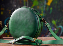 Load image into Gallery viewer, ტყავის ხალნაკეთი ჩანთა - (F-111)