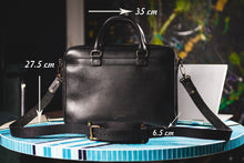 Load image into Gallery viewer, F-119 | ტყავის ჩანთა ლეპტოპისთვის/უნისექსი