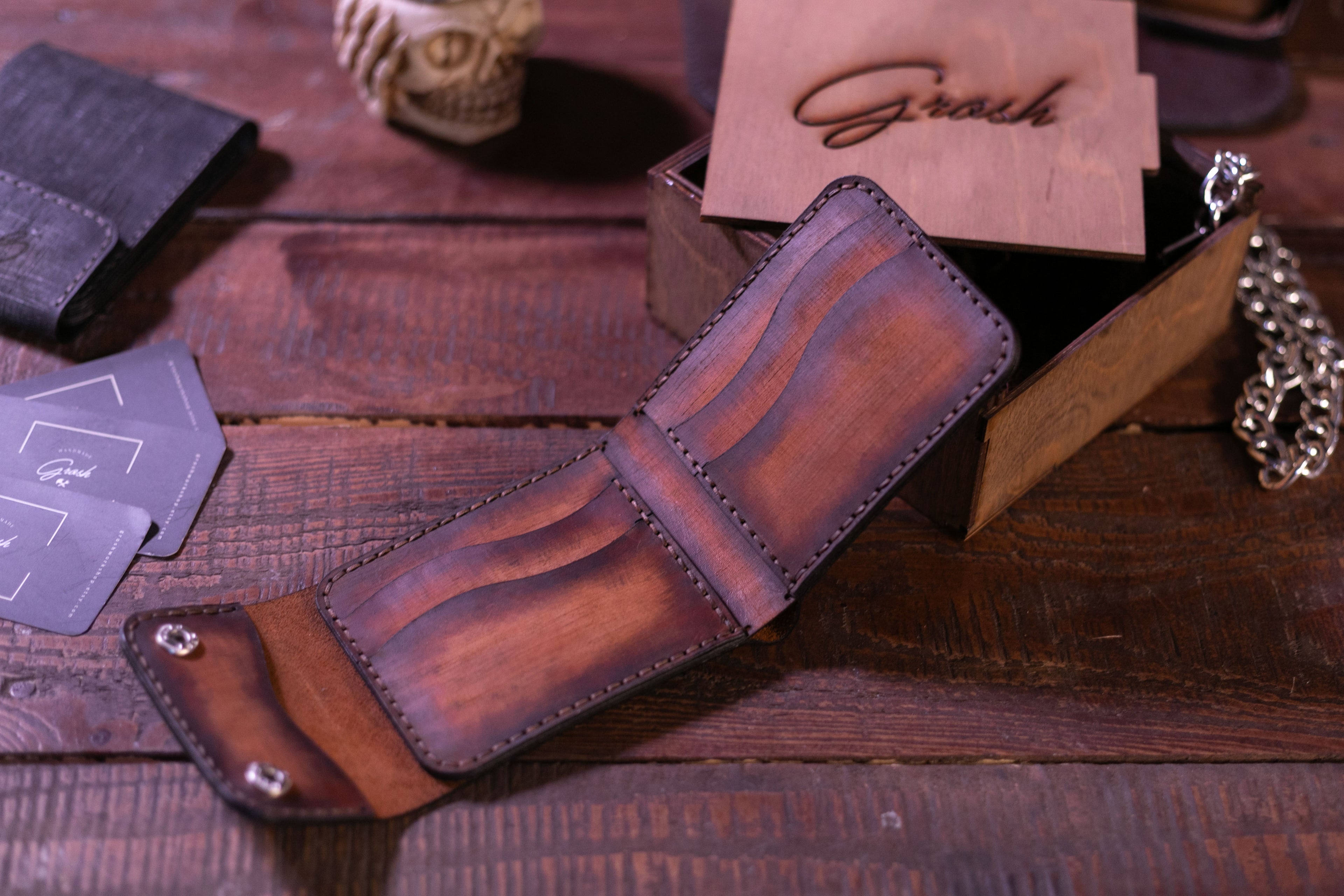 ბაიკერული საფულე - (B-116)
