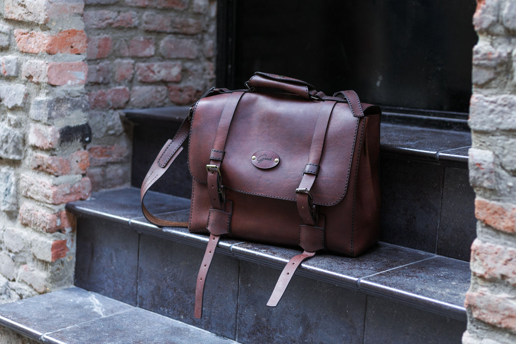 F-134 | ტყავის ჩანთა/ satchel bag/ უნისექსი