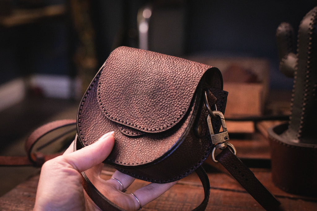 F-133 | ტყავის mini ჩანთა/Crossbody /ქალი
