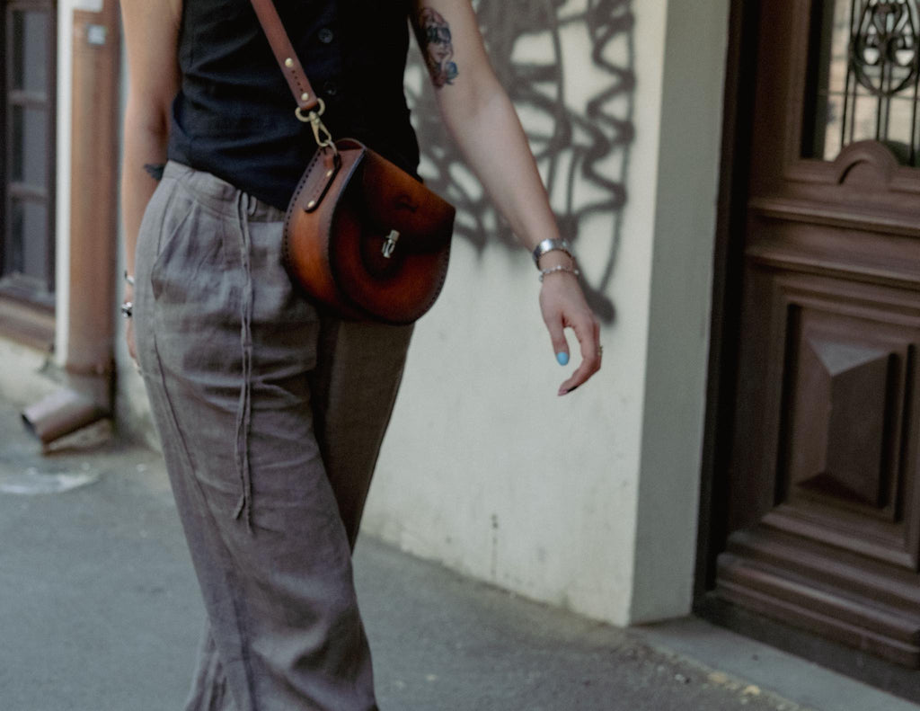 F-120 | ტყავის ჩანთა/Crossbody /ქალი