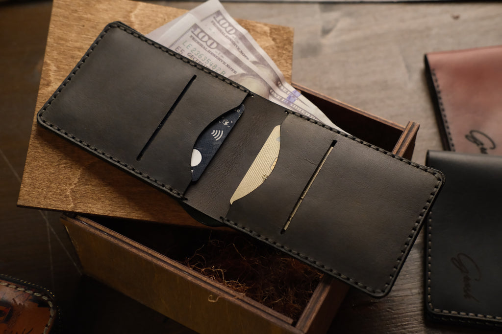 B-104 | თხელი Bi-fold საფულე/კაცი
