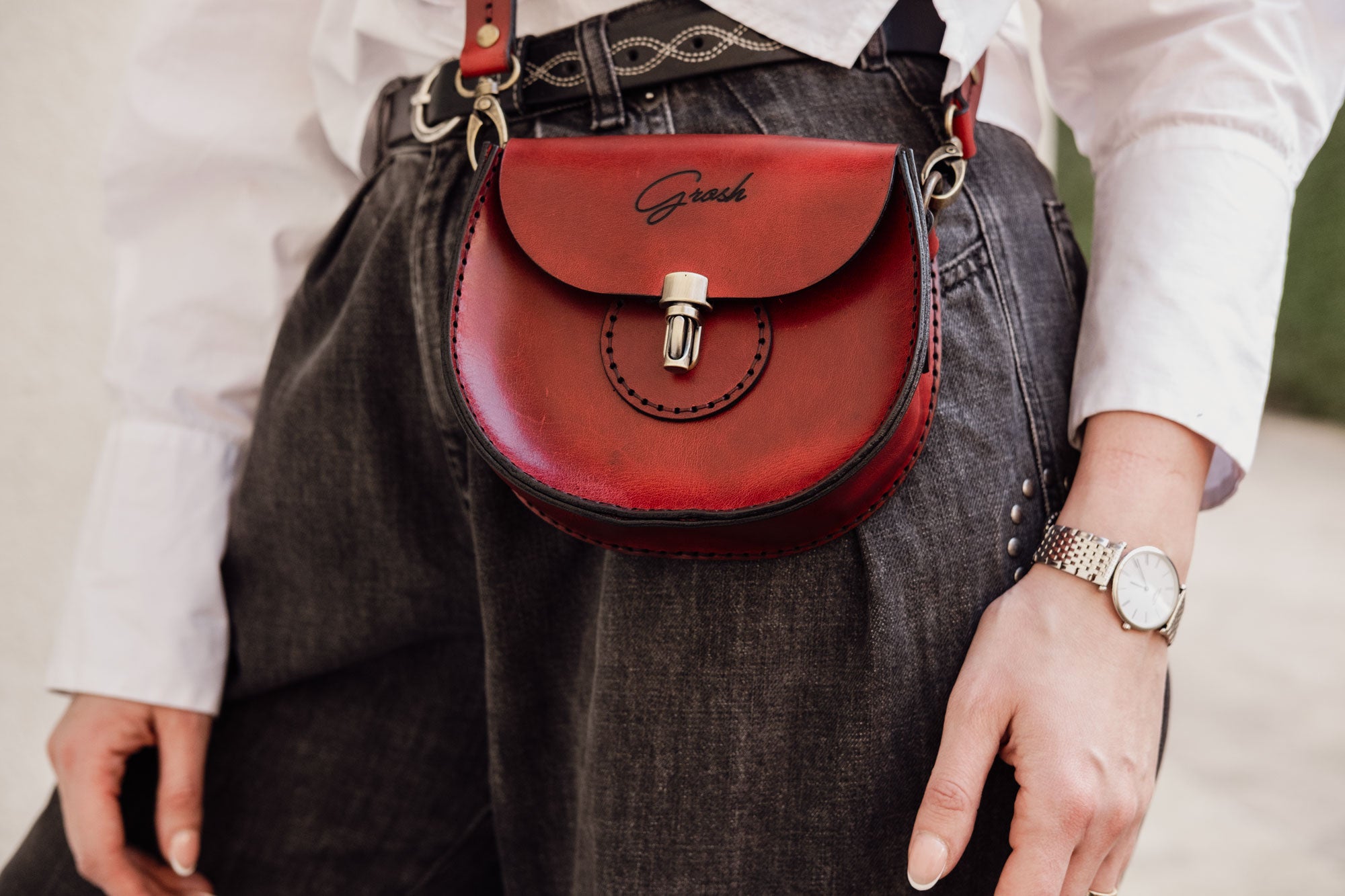 F-115 | ტყავის ჩანთა/Crossbody /ქალი