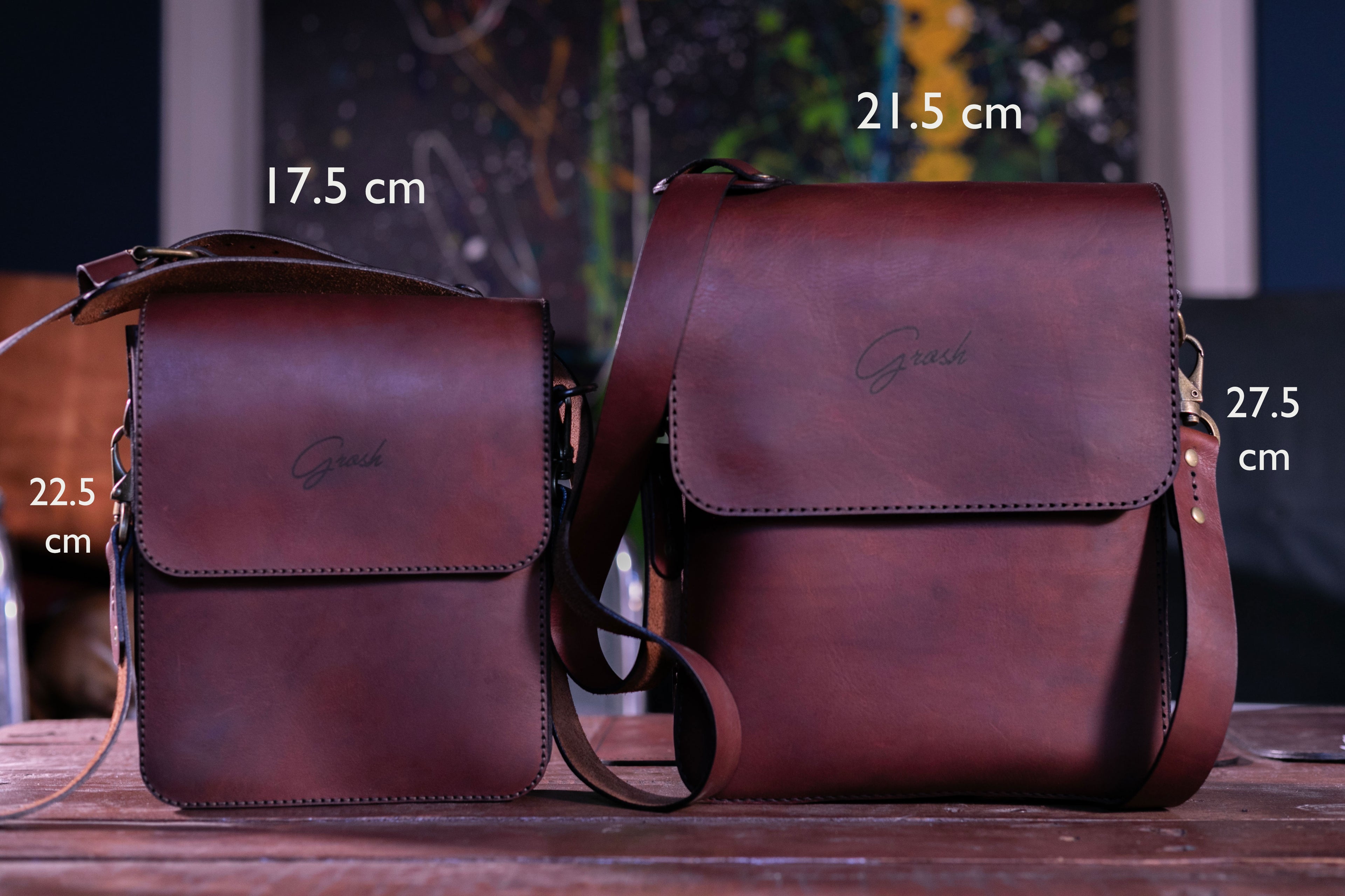 F-107 | ტყავის ჩანთა/Crossbody (Size L)