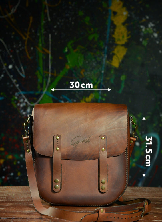 F-108 | ტყავის crossbody ჩანთა